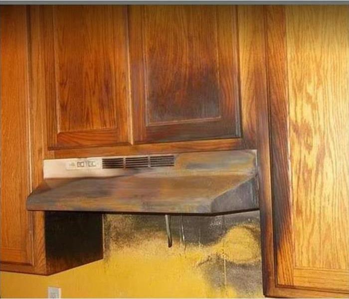 fire damaged cabinets