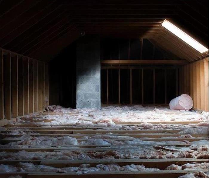 Inside view of attic